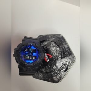 Casio G-Shock GA700VB Analog-Digital Blue Violet Black Watch